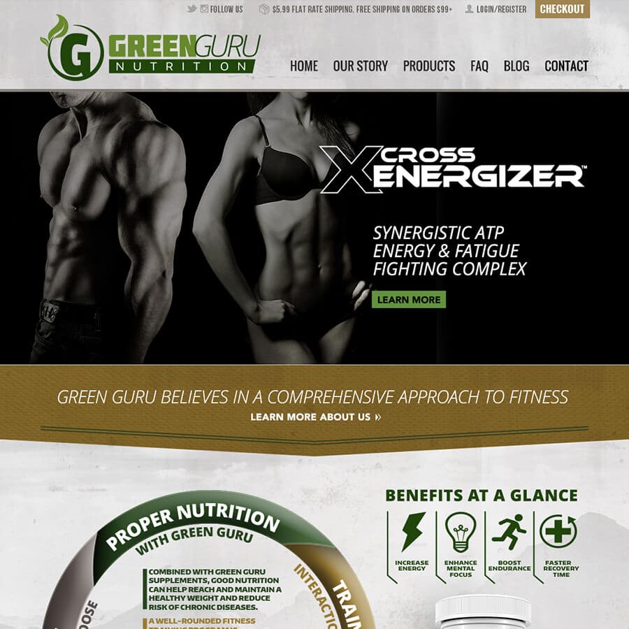 bigcommerce supplement website design and branding