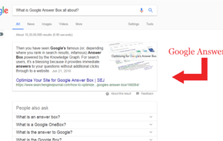 googel answer box