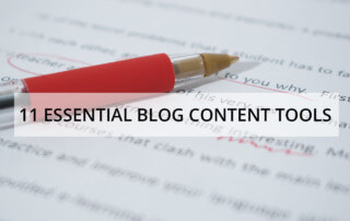 11 essential blog content tools