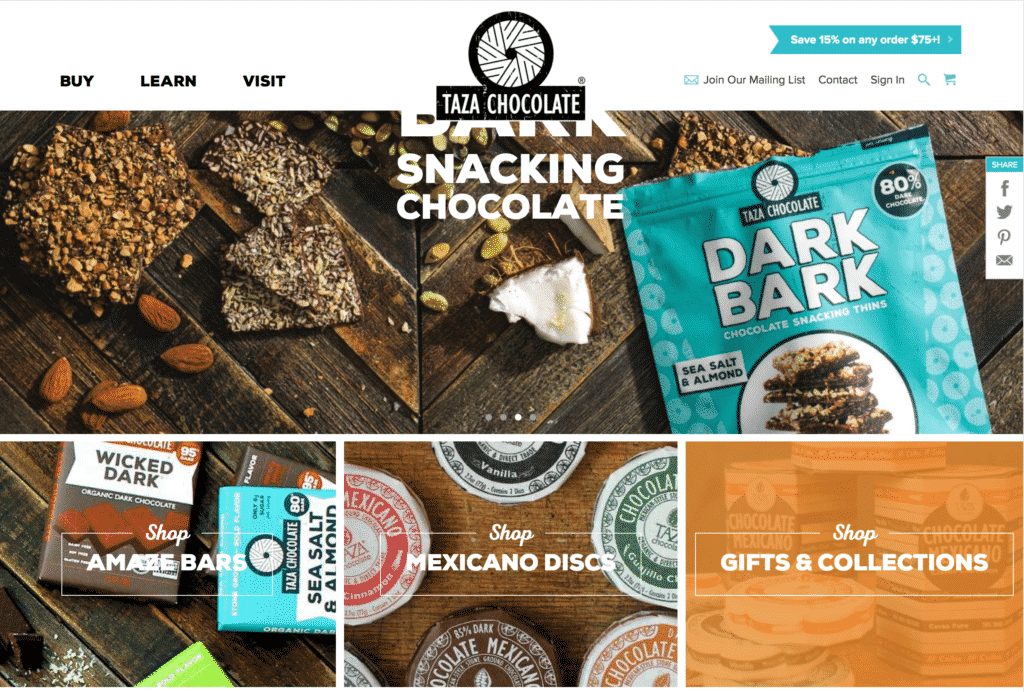awesome ecommerce food site