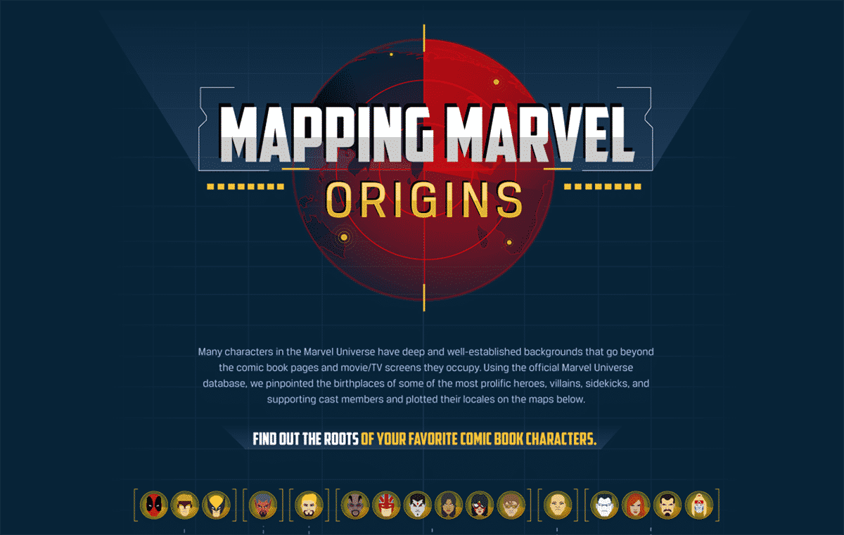 mapping marvel origins