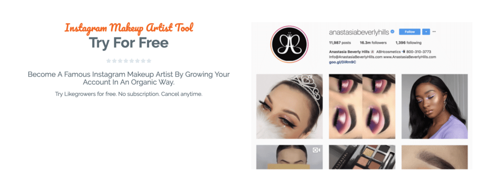 Instagram tools for makeup artists