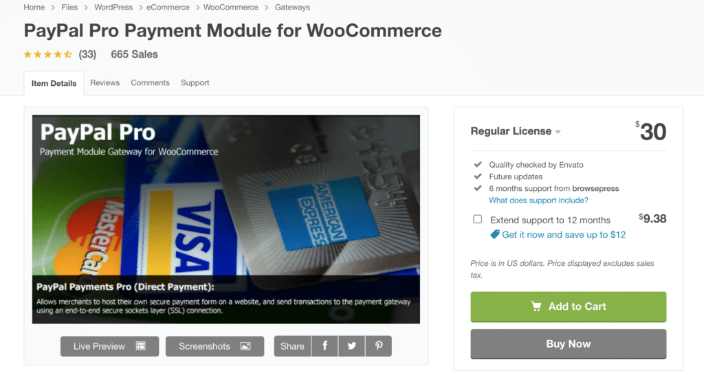 Paypal for WooCommerce