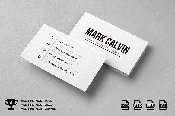 minimalist business card design