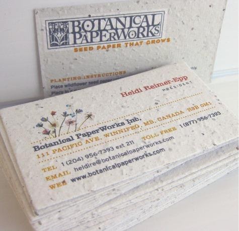 plantable business cards